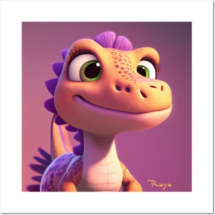 Baby Dinosaur Dino Bambino - Raya Posters and Art